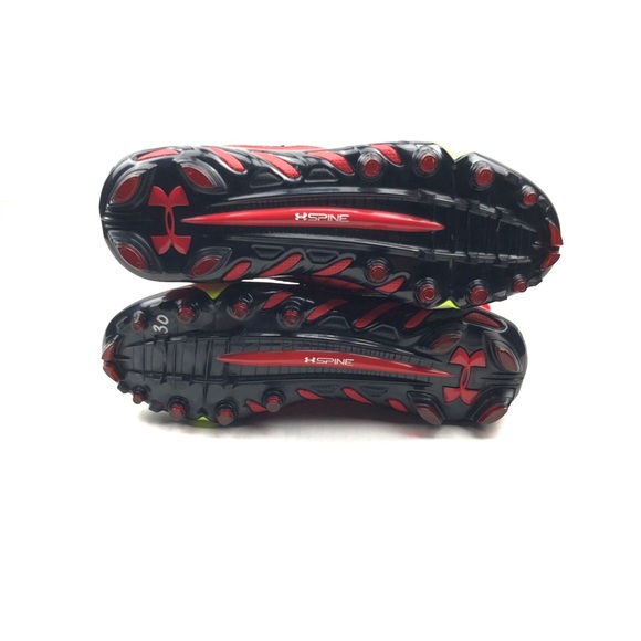 Under Armour Men’s UA Spine Cleats Red/Black/White - Picture 6 of 6